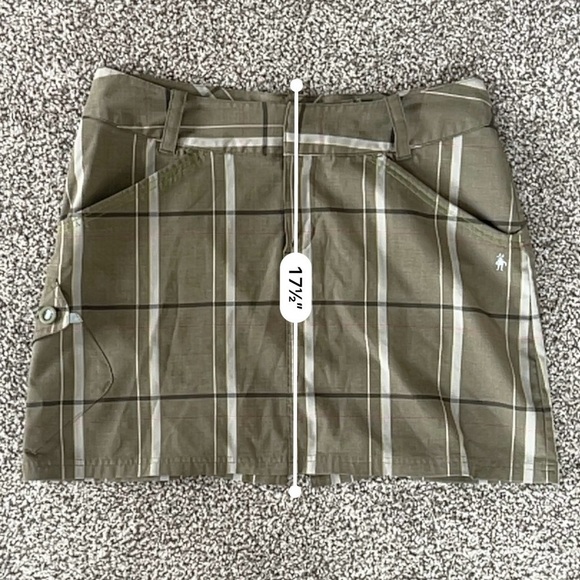 Smartwool Plaid Merino Wool Mini Skirt – Gorpcore Utility Outdoors Preppy - Picture 15 of 15